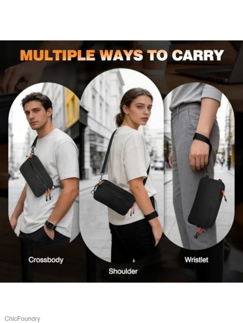 N/A compact wristlet